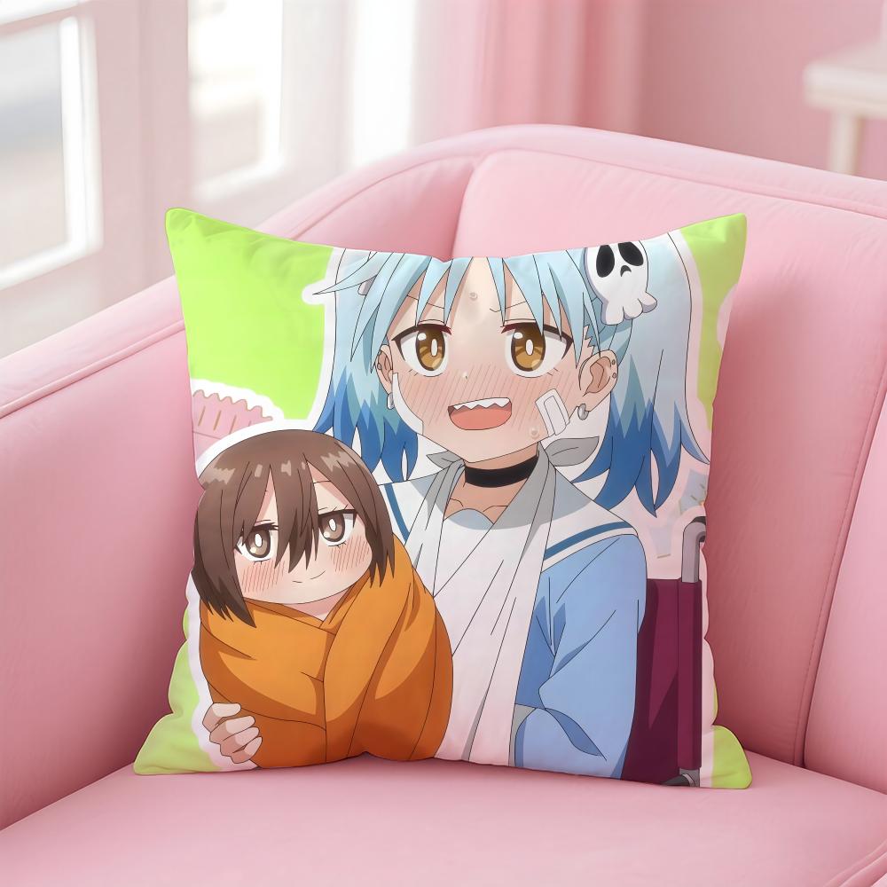 Ninja To Koroshiya No FutariGurashi Cushion Cover Comfortable Reversible Pillow Cover Ideal For Car Sofa Bedroom & Beyond