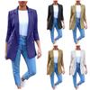 Women's Fashion Casual Lapel Cardigan Mid-length Temperament Suit Jacket
