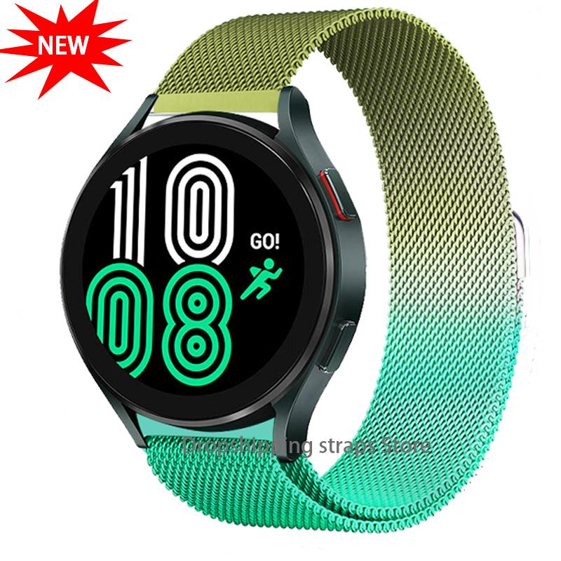 20 22mm Watch Band For Samsung Galaxy Watch 7 6 4 classic 5/pro Active 2 40/44 gear s3 frontier Magnetic Bracelet Milanese Strap