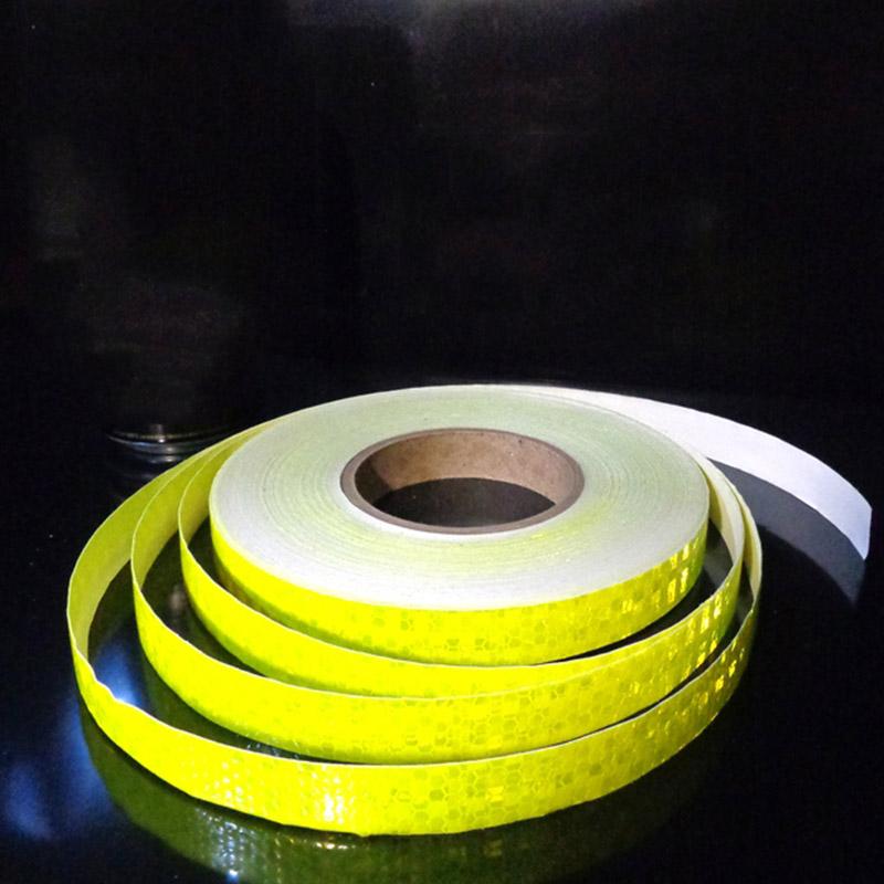 2.5cm*50m Red White Fluorescent Yellow Reflective Tapes High Visibility Waterproof Reflectors Stickers Strips For Motorcycle Car