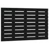 824727 vidaXL Wall-mounted Headboard Black 96x3x63 Cm Solid Pine Wood
