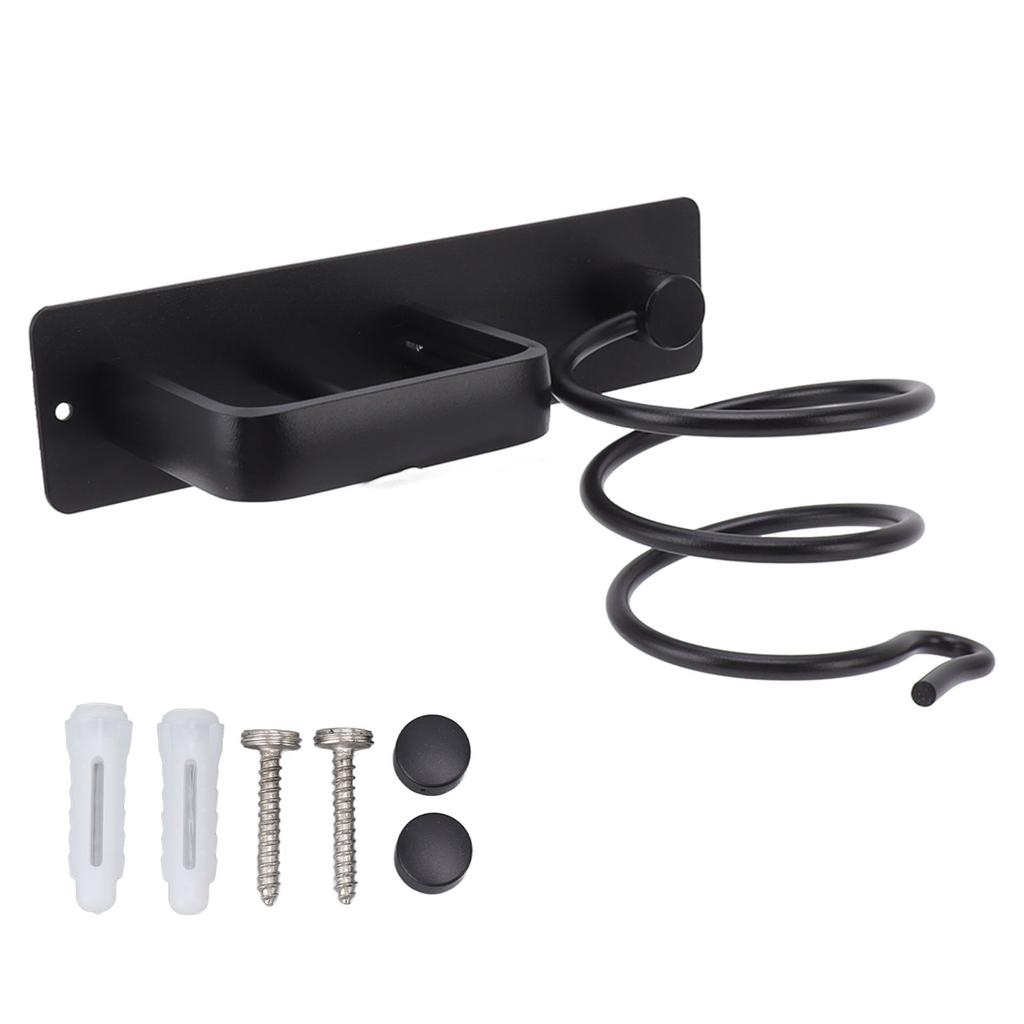 Wall Mounted Hair Dryer Holder High Temperature Resistant Rust Proof Space Saving Hair Dryer