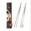 Stainless Steel Food Tongs 12 Inch Kitchen BBQ Tongs for Cooking, Grilling, and Camping