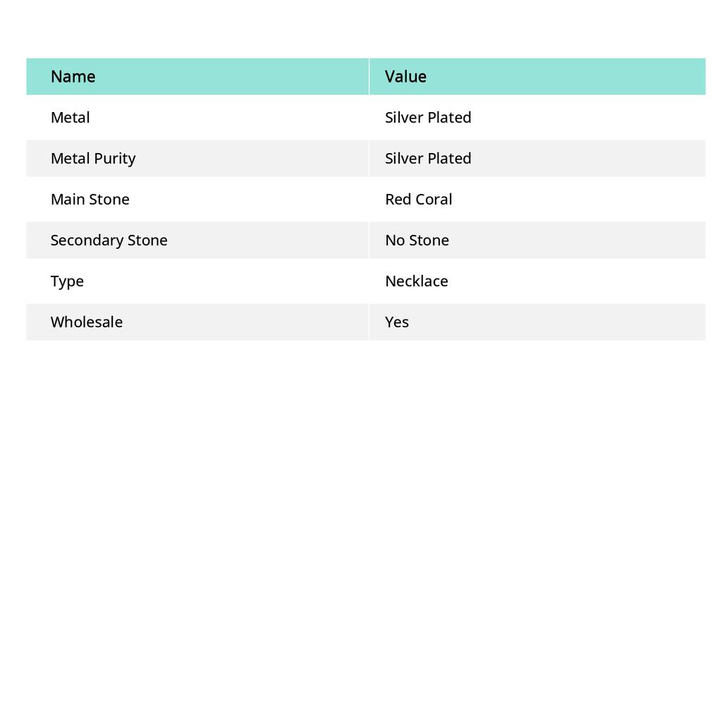 Red Coral Gemstone Handmade Jewelry Necklace 18" P9d40