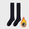 Socks Women's Winter Warm Long Stockings Thick Thermal Cotton Terry Solid Harajuku Breathable Thicken Casual Knee High Socks