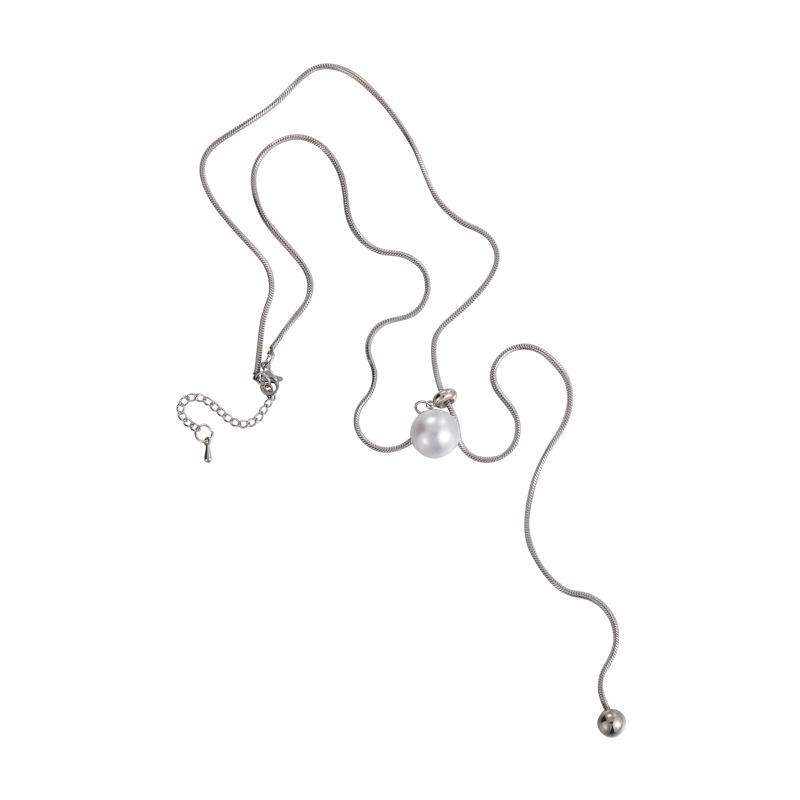 Длинное выдвижное регулируемое ожерелье, простая цепочка на ключицы для женщин