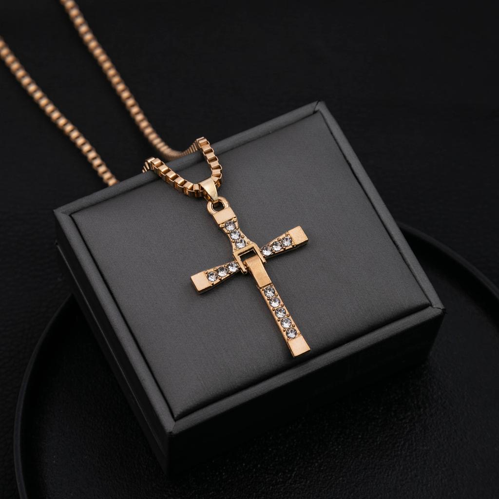 X011 Fast And Furious 8 Cross Necklace, Toledo Necklace 50Cm 5.1 * 3.5