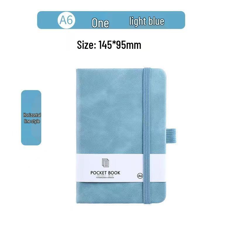 A7 Student Pocket Notebook: Elastic Closure, Portable Journal, Simple Ins Style Diary