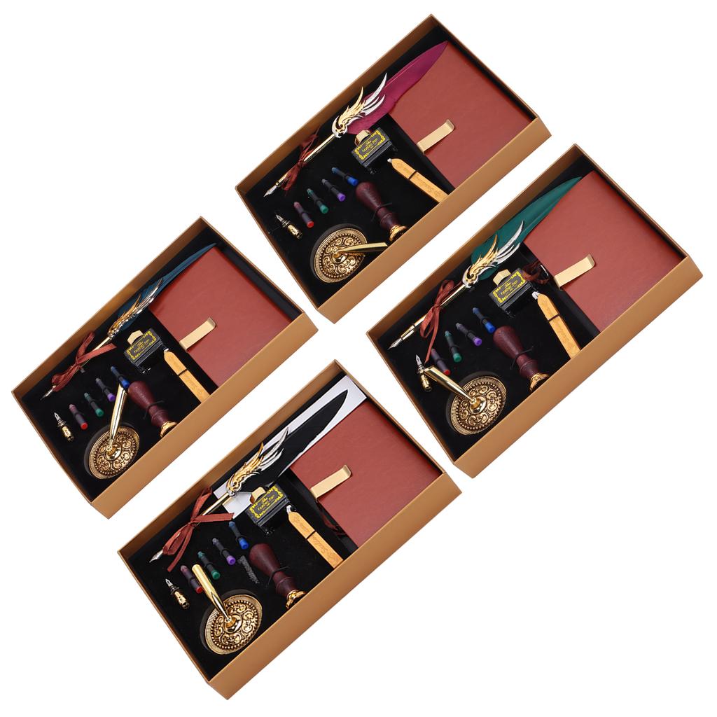 Набор перьевых ручек для каллиграфии Dip, подарочная коробка с чернилами, перьевая ручка и инструмент для нанесения лакового штампа