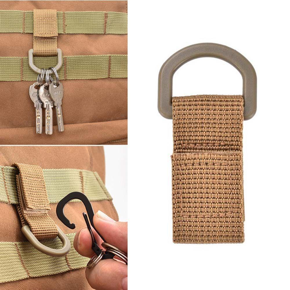 Fastener Keychain Bag Hanging Buckle Molle Webbing Clip Carabiners Buckle Outdoor Backpack Hook