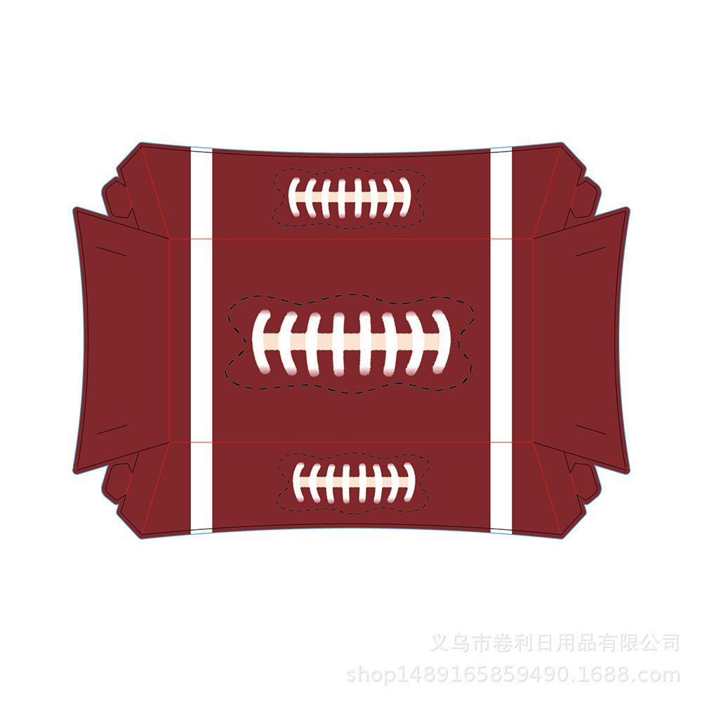 Суперкубок Мяч Принадлежности для вечеринки Футбол Баскетбол Бейсбол Футбольная вечеринка Декоративные столовые приборы Коробка для чипсов