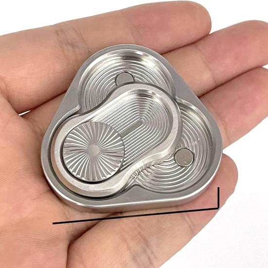 Снятие стресса Эргономичный Забавный Нескользящий Треугольный Вращающийся Слайдер Спиннер Игрушка