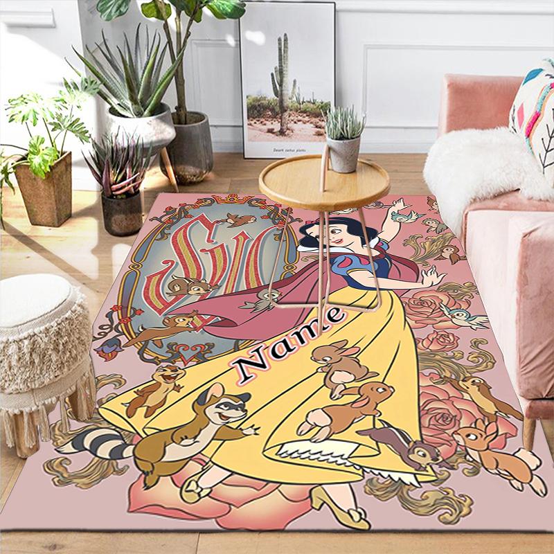 Custom 1Pc Snow White Seven Dwarfs Rug Office Carpet Indoor Outdoor Entrance Doormat Nonslip Soft And Comfortable Living Room D916242