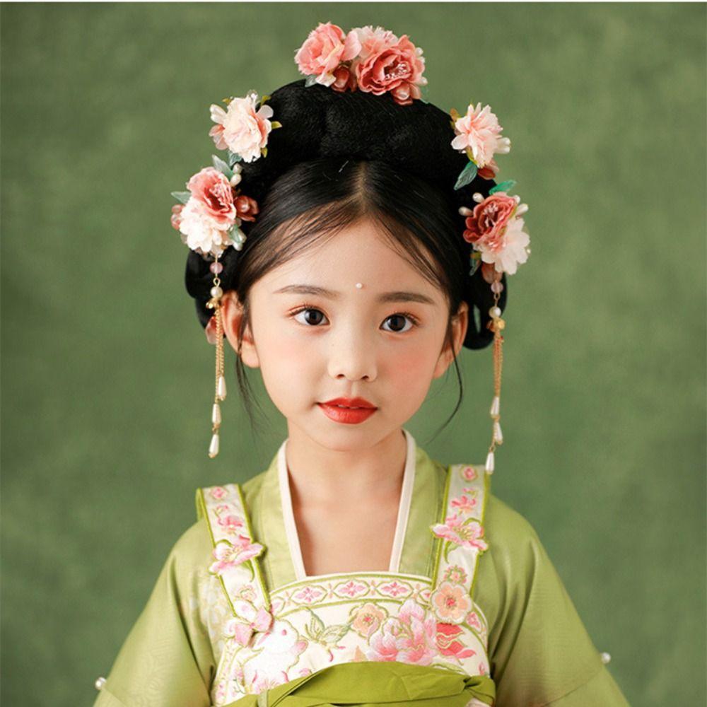 Pearl Chinese Style Hairpin Set Tassel Hanfu Hair Stick Exquisite Hair Sticks for Long Hair