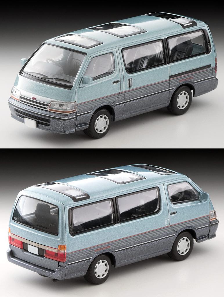 Tomica Limited Vintage Neo Toyota Hiace Wagon Super Custom Light Готовый продукт 316916 1/64 LV-N208c Синий/Темно-синий