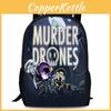 Аниме рюкзак Murder Drones, ткань Оксфорд, вместительная школьная сумка для студентов, подростков, все необходимое для колледжа