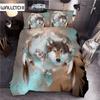 Animal Duvet Cover Set King Size Indian Wolf Dream Catcher Animal Bedding Set for Kids Teen Polyester Exotic Bohemia Quilt Cover