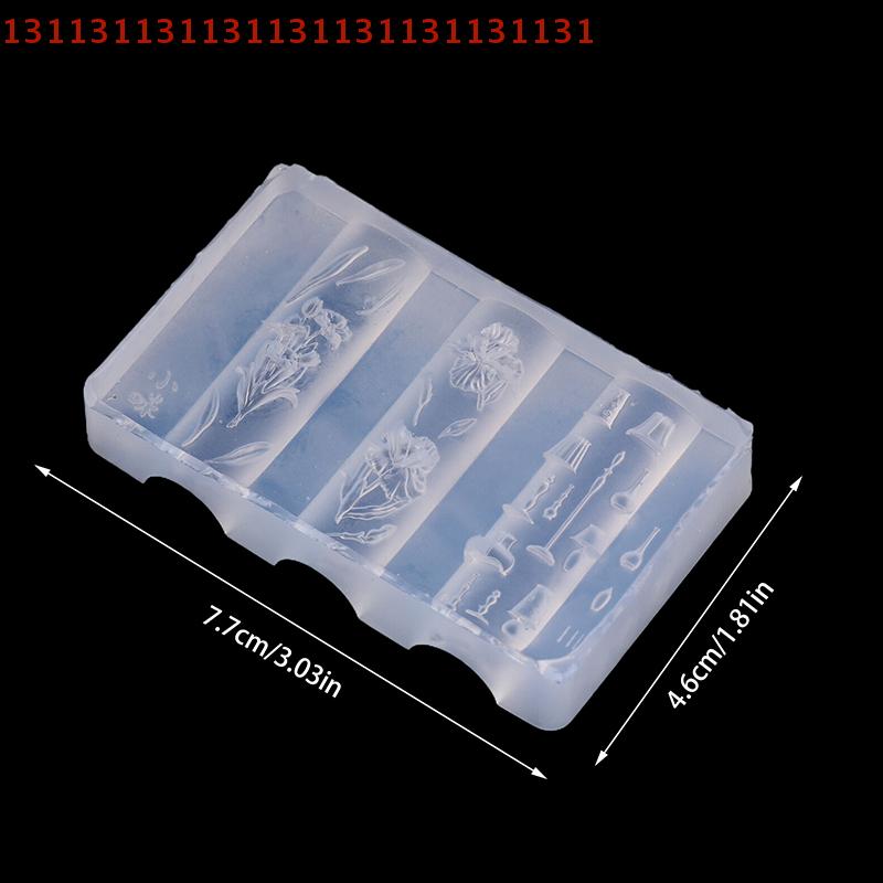 Инструмент для маникюра с 3D-стереоскопическим дизайном для салонного и домашнего использования. Силиконовая форма для ногтей в форме цветка для DIY-стемпинга и украшения нейл-арта