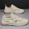 2025 Spring and Summer Men's Flying Woven Shoes Fashionable Versatile and Lightweight Outdoor Sports Mesh Shoes Driving Shoes Running Shoes