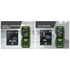 Huepar Dual Laser Rangefinder 120M/200M Green Beam Digital Laser Meter Multiple Unit Measurement Tool With Backlit LCD display