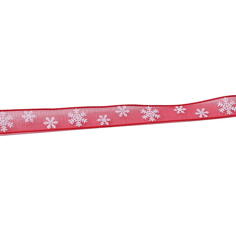 Декоративная рождественская лента из органзы, 10 метров