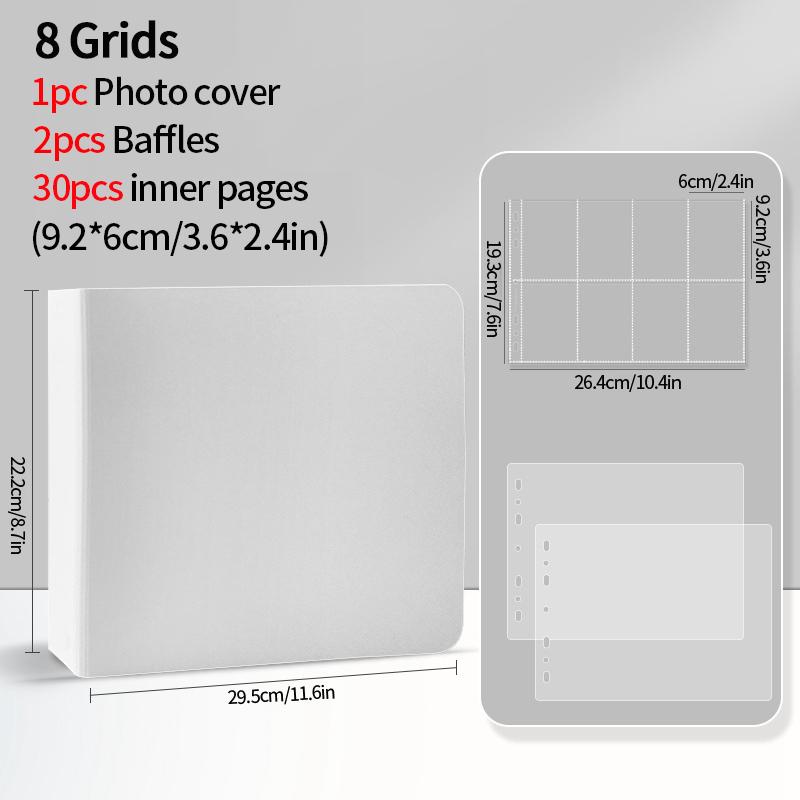 5-15 Grid Binder Photocard Holder 10-90pcs Inner Page Large Capacity Photo Album Idol Card Collect Book Poka Cards Binder Album