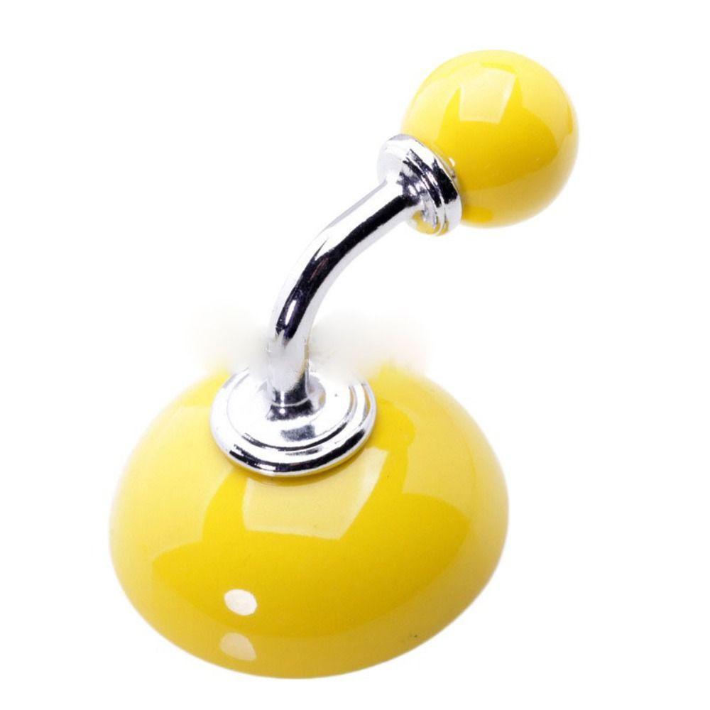 Zinc Zinc Zinc Alloy Ceramic Hooks Candy Colors Wall Hooks Robe Hook Storage Hooks  Keys