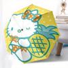 1pc Hello Kitty Pineapple Summer Umbrella with Plastic Handle,Suitable for All Seasons Home Travel Outdoor UmbrellaSanlio704