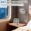 Portable Magnetic Travel Fan 8-24H Runtime Rechargeable and Plug-In Table Fan Small Personal Fan