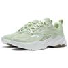 Li-Ning Кроссовки Meteor Non-Slip Shock Absorbing Durable Low-Go для женщин, белые, зеленые, ARXT010-4