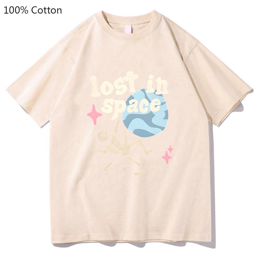 Lost in Space Planet T-shirts Unisex Kawaii/Cute 100% Cotton Tshirts Summer Regular T Shirt Sense of Design High Street Tops