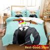 Stray Game Cat and Momo Bedding Set Print single Comforter Quilt Bed Cover Duvet Cover Pillow Case 3 Pieces Sets Kids Adult Size