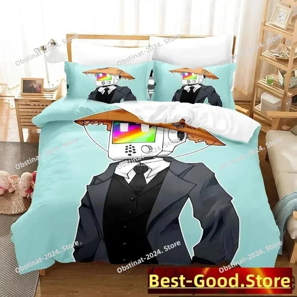 Stray Game Cat and Momo Bedding Set Print single Comforter Quilt Bed Cover Duvet Cover Pillow Case 3 Pieces Sets Kids Adult Size