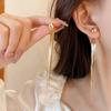 Серьги из металла с шармом в стиле легкой роскоши, модный стиль, свисающие серьги, серьги с подвесками-кисточками, для вечеринки