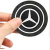 Car Sticker 2pcs Silicone Car Coaster Water Cup Bottle Non Slip Pad Anti-Slip Mats For Mercedes Benz AMG C200 C260 C300 W108 W12