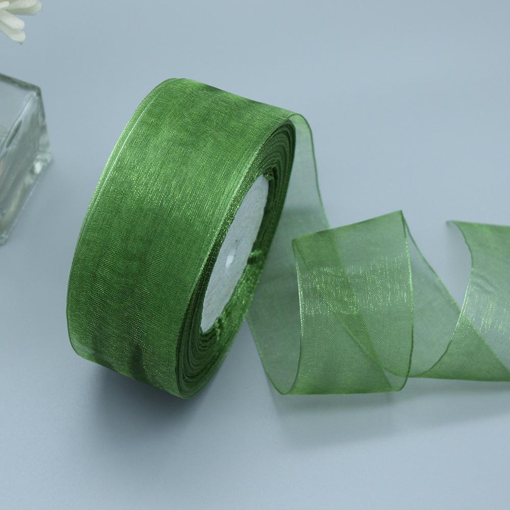 3.8/4 см прозрачная лента из органзы Snow для упаковки рождественских подарков