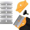 100 Pcs Scraper Tool Metal Replacement Blades - Versatile for Paint Stripping, Cleaning and Removing Labels From Surfaces
