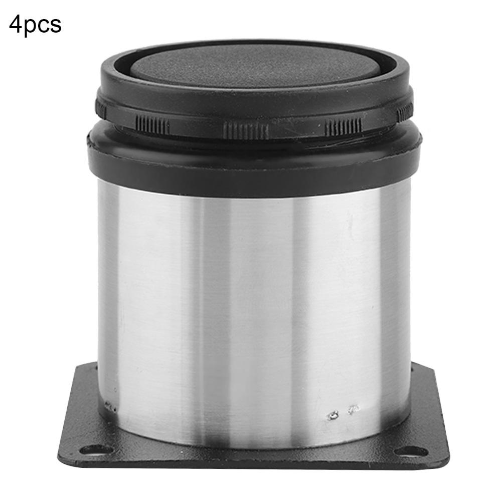 4pcs Adjustable Furniture Legs Stainless Steel Cabinet Feet for Table Bed Sofa (50*60mm)