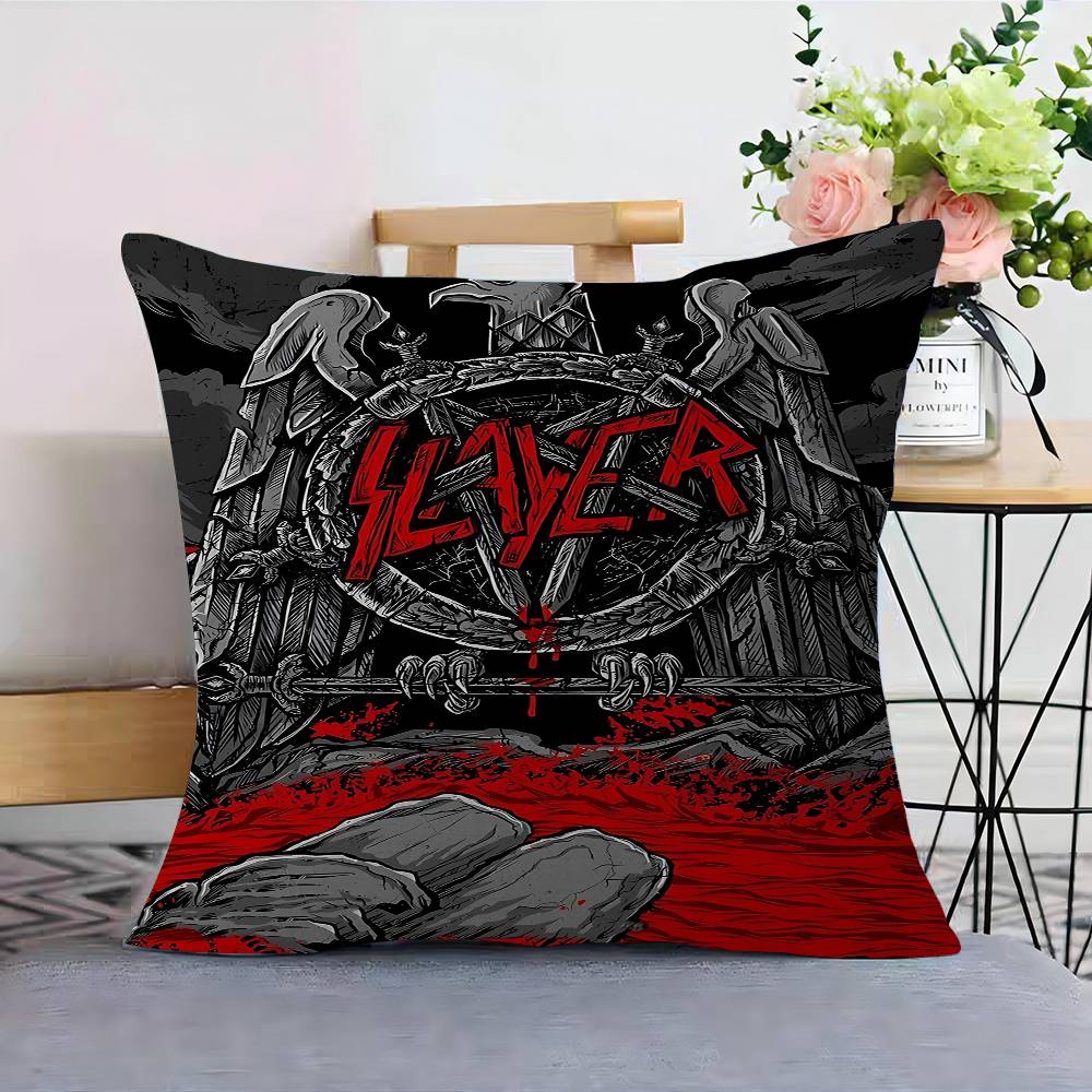 Band S-Slayer-R Maple Design Cushion Cover Happy Autumn Harvest Decor Holiday Decorati Pillow Cover