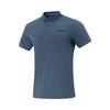 Comfortable Simple Solid Color Quick-Dry Versatile Fashion Short Sleeve Polo Shirt Men Tops Moonlight-Blue APLV287-8