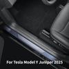 4/5 шт. для Tesla Новый ModelY Juniper 2025 TPE Передние Задние Накладки на Порог Двери Пороговая Планка Защитная Панель от Задевания Ногой Водонепроницаемая Накладка
