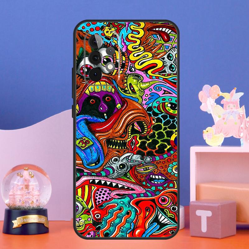 Психоделический Трайповый Чехол Для Samsung Galaxy A56 A36 A26 A16 A06 A13 A33 A53 A15 A35 A55 A34 A54 A52 A12 A32 A17