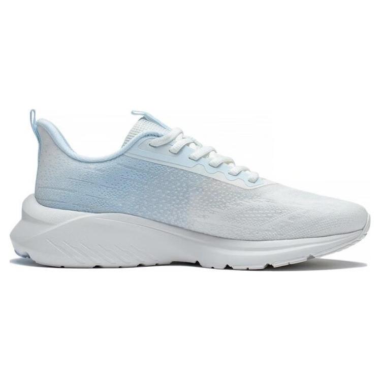 Li Ning YunQue Низкие беговые кроссовки с нескользящей и износостойкой подошвой Женские Бело-синие ARST026-1