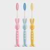 3 Rabbit-Shaped Children'S Toothbrushes