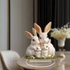 Easter Bunny Centerpieces For Tables Cute Bunny Family Easter Table Centerpiece 18cm/7inch Home Decoration Desk Sign Decor For