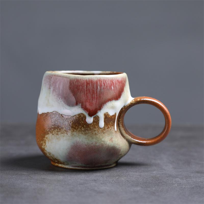 Retro Home Silent Wind Ceramic Cup High Value Afternoon Tea Coarse Pottery Coffee Cup Supply Cup
