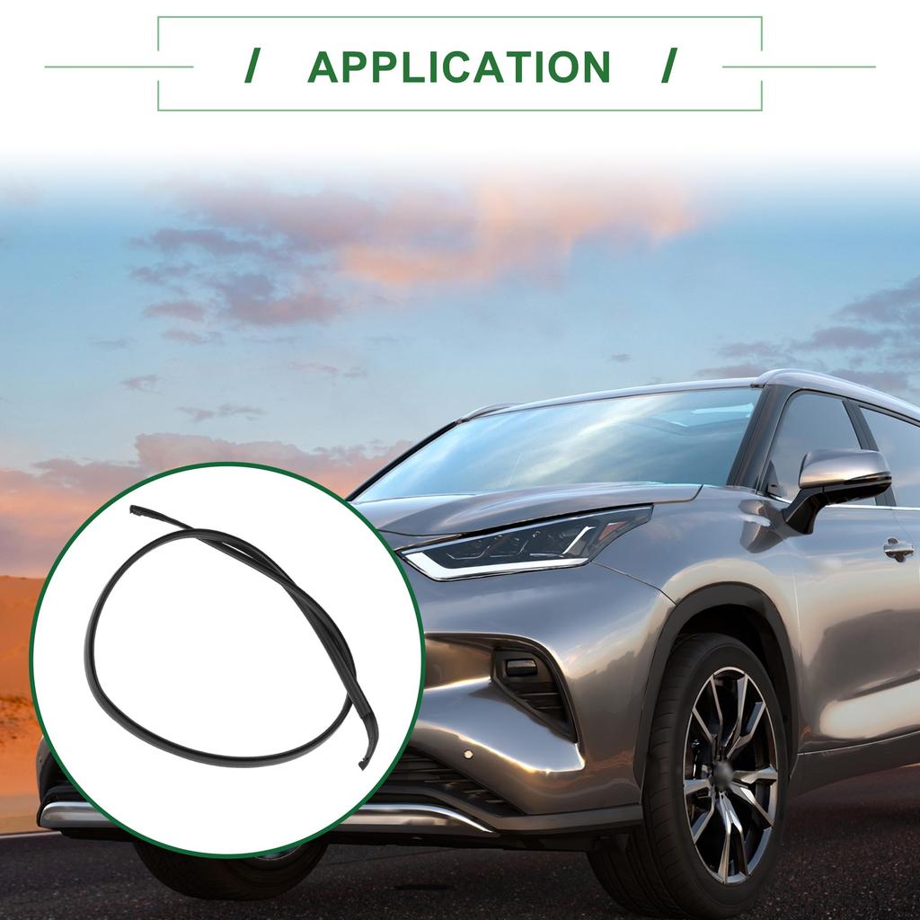 Motoforti Roof Ceiling Strip Weatherstrip Roof Trim Sunroof Seal for Toyota Yaris Hatchback 2006-2011