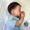 18-дюймовая живая кукла Bebe Reborn Doll Jude с мягким на ощупь тканевым телом, кукла для новорожденных, милая спящая 3D-кукла с имитацией кожи для детей, подарки на день рождения