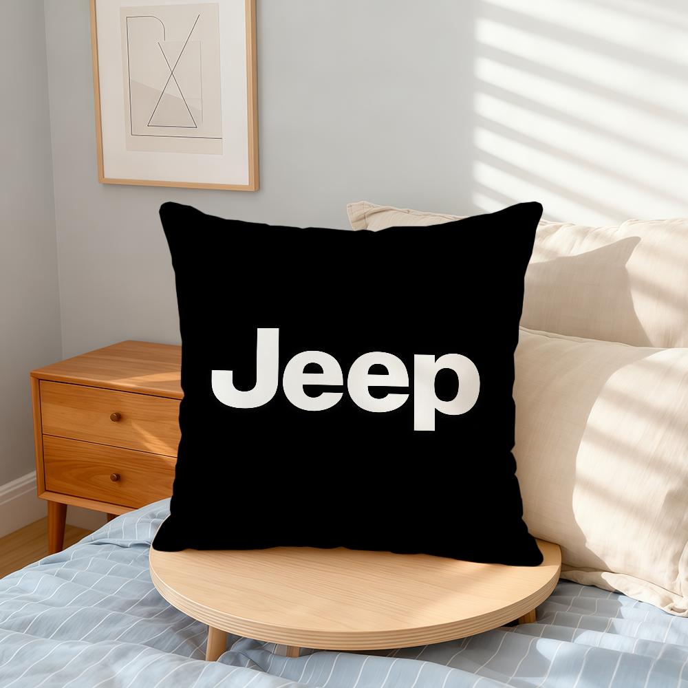 J-Jeep-ES Логотип Крутая Подушка для Автомобиля Наволочка для Дома и Офиса Удобная Нордическая Простота Хит с Молнией Наволочка
