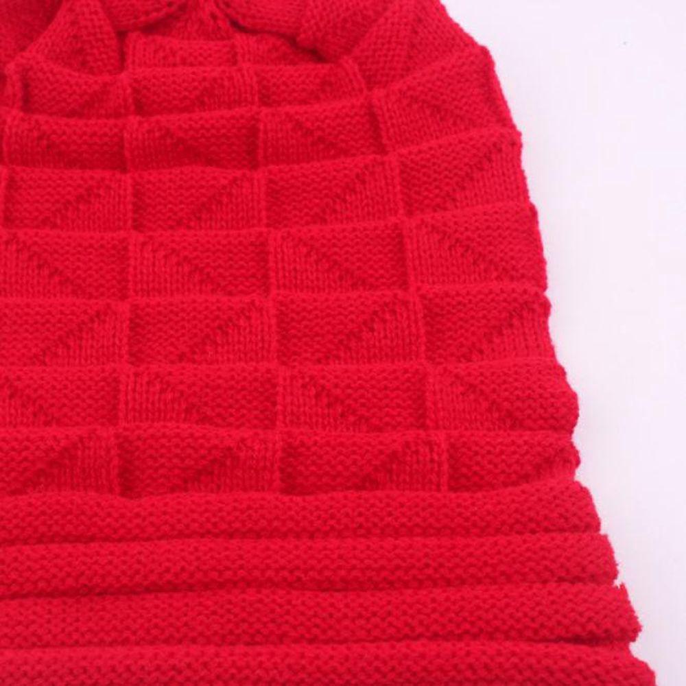 Casual Striped Solid Crochet Hat Beanie Wool Knitted Women Caps